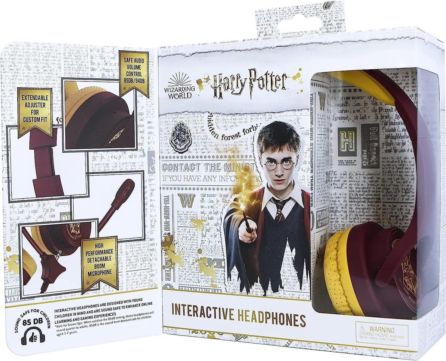 OTL Harry Potter Hogwarts Crest On-Ear Kids Headphones with Mic